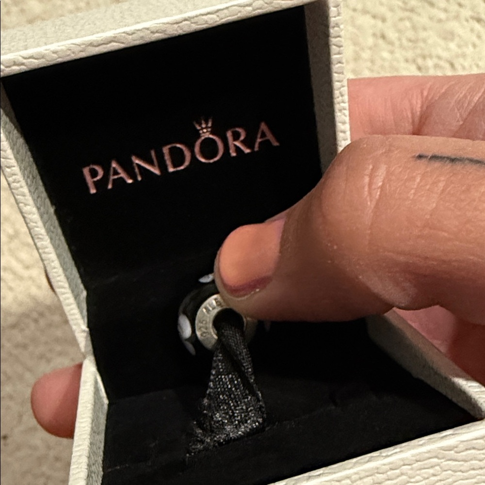 Pandora Silver and Purple Charm Bracelet - Picture 4 of 5